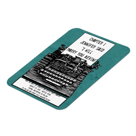  Typewriter Magnet Magneet (Linkerzijde)