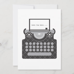 Typewriter Opslaan Datum Save The Date