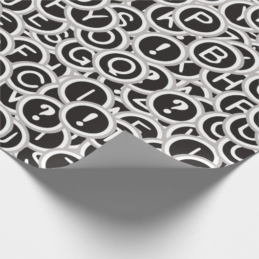  Typewriter Sleutels Inpakpapier (Hoek)