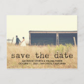  Typewriter Tekstfoto De datum opslaan Aankondigingskaart (Voorkant)