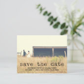  Typewriter Tekstfoto De datum opslaan Aankondigingskaart (Staand voorkant)