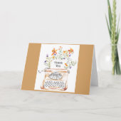 Typewriter Thanks Greeting Card Bedankkaart (Voorkant)