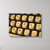 Typewriter toetsen op canvas (Voorkant)