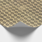 Typewriter toetsen  Retro Alfabet Cadeaupapier (Hoek)