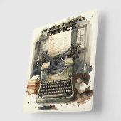 Typewriter wandklok (Hoek)