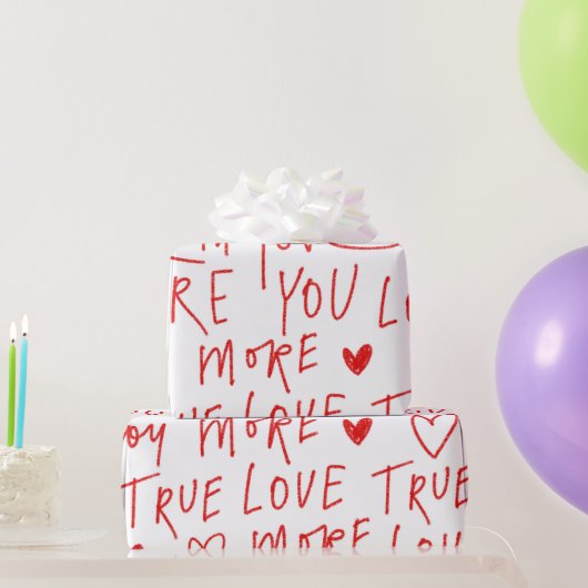 Typewriting Love  Cadeaupapier (Feestgeschenken)