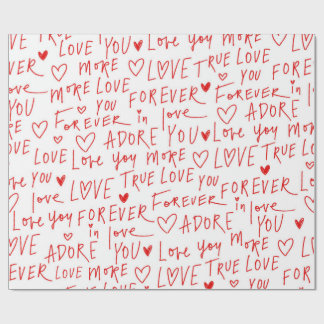 Typewriting Love  Cadeaupapier