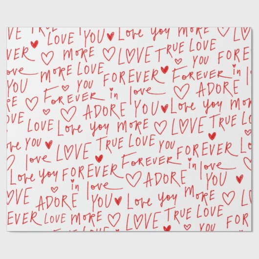 Typewriting Love  Cadeaupapier (Vlak)