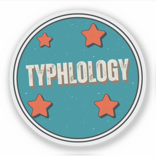 Typhlologie Sticker (Voorkant)