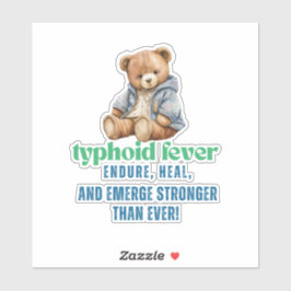 Typhoid Fever Survivor - Verduren, Genezen, En Opk Sticker