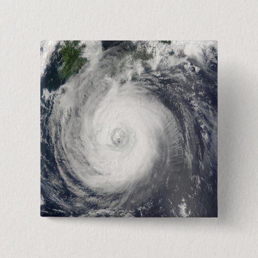 Typhoon Chaba Vierkante Button 5,1 Cm (Voorkant)