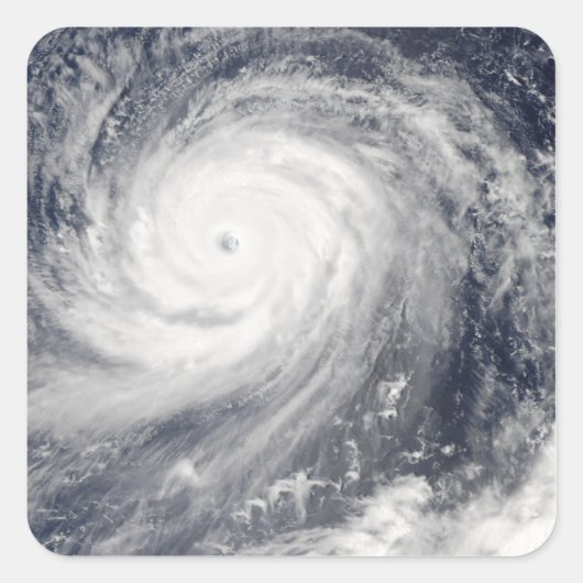 Typhoon Choi-wan ten westen van de Marianen Vierkante Sticker (Voorkant)
