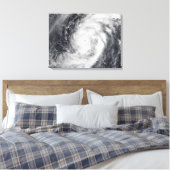 Typhoon Damrey in de westerne Stille Oceaan Canvas Afdruk (Insitu (Slaapkamer))