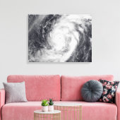 Typhoon Damrey in de westerne Stille Oceaan Canvas Afdruk (Insitu (Woonkamer))