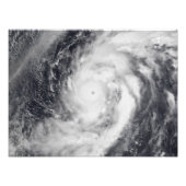 Typhoon Damrey in de westerne Stille Oceaan Foto Afdruk (Voorkant)