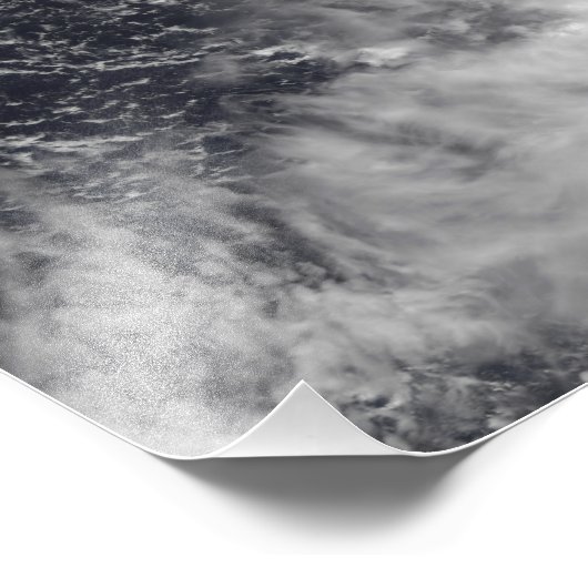 Typhoon Damrey in de westerne Stille Oceaan Foto Afdruk (Hoek)