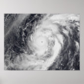 Typhoon Damrey in de westerne Stille Oceaan Poster (Voorkant)
