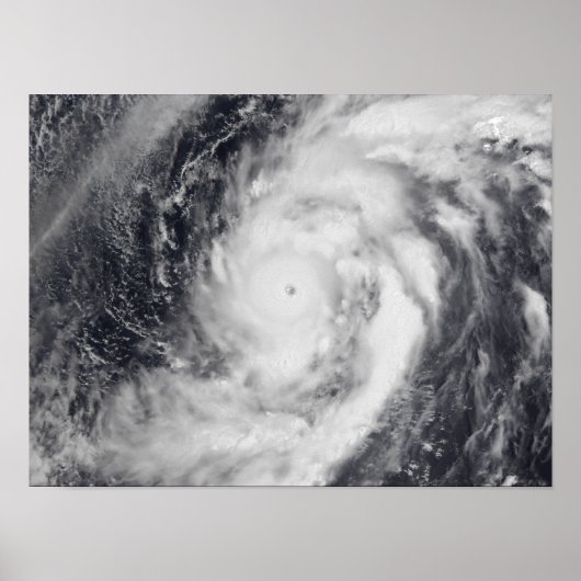 Typhoon Damrey in de westerne Stille Oceaan Poster (Voorkant)