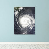 Typhoon Fitow Canvas Afdruk (Insitu (Houten vloer))