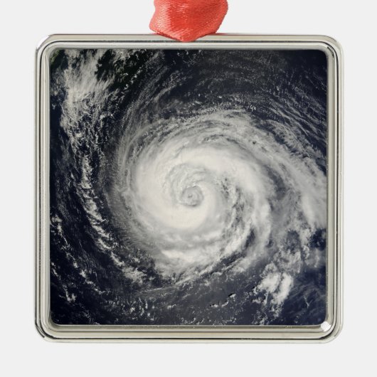 Typhoon Fitow Metalen Ornament (Voorkant)