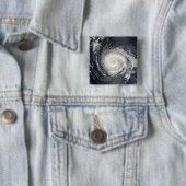 Typhoon Fitow Vierkante Button 5,1 Cm (In situ)