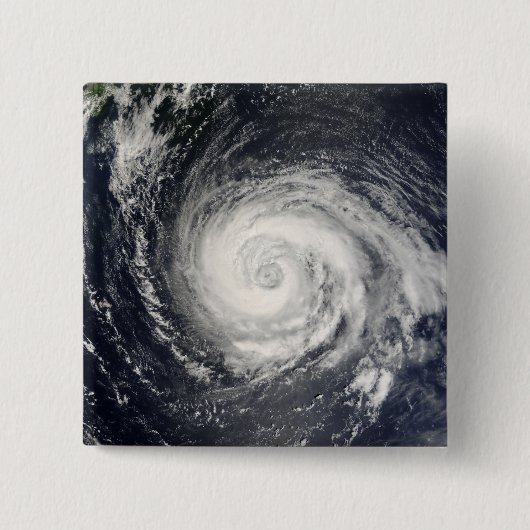 Typhoon Fitow Vierkante Button 5,1 Cm (Voorkant)
