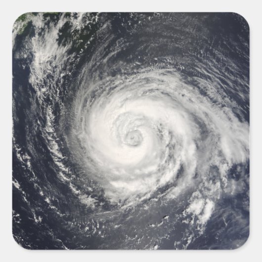 Typhoon Fitow Vierkante Sticker (Voorkant)