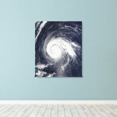 Typhoon Higos Canvas Afdruk (Insitu (Houten vloer))