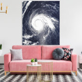 Typhoon Higos Canvas Afdruk (Insitu (Woonkamer))