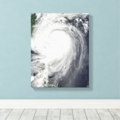 Typhoon Jangmi Canvas Afdruk (Insitu (Houten vloer))