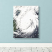 Typhoon Kai-Tak Canvas Afdruk (Insitu (Houten vloer))