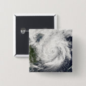 Typhoon Kai-Tak Vierkante Button 5,1 Cm (Voorkant /achterkant)