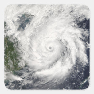 Typhoon Kai-Tak Vierkante Sticker