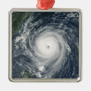 Typhoon Longwang nadert Taiwan Metalen Ornament