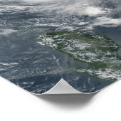 Typhoon Longwang nadert Taiwan Poster (Hoek)