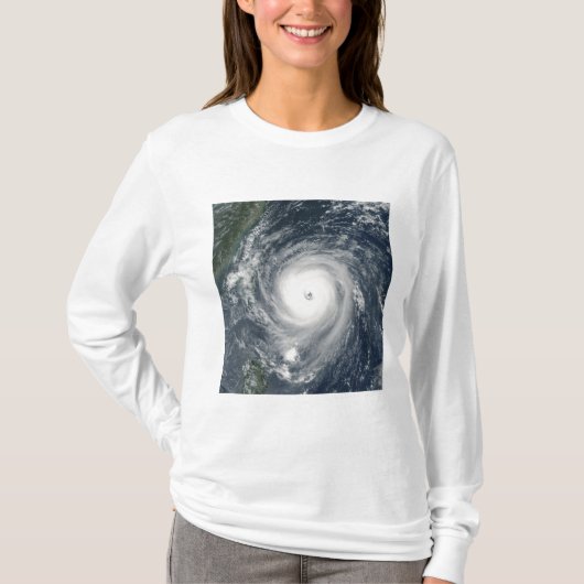 Typhoon Longwang nadert Taiwan T-shirt (Voorkant)