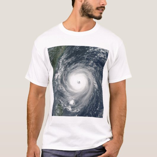 Typhoon Longwang nadert Taiwan T-shirt (Voorkant)