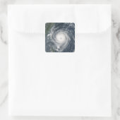 Typhoon Longwang nadert Taiwan Vierkante Sticker (Tas)