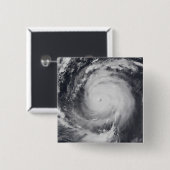 Typhoon Maemi in de Westerne Stille Oceaan Vierkante Button 5,1 Cm (Voorkant /achterkant)