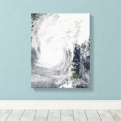 Typhoon Megi 3 Canvas Afdruk (Insitu (Houten vloer))