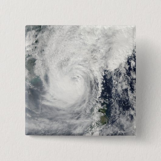 Typhoon Megi 3 Vierkante Button 5,1 Cm (Voorkant)