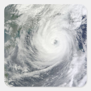Typhoon Megi 4 Vierkante Sticker