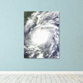 Typhoon Megi Canvas Afdruk (Insitu (Houten vloer))