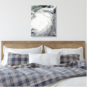 Typhoon Morakot over China Canvas Afdruk (Insitu (Slaapkamer))