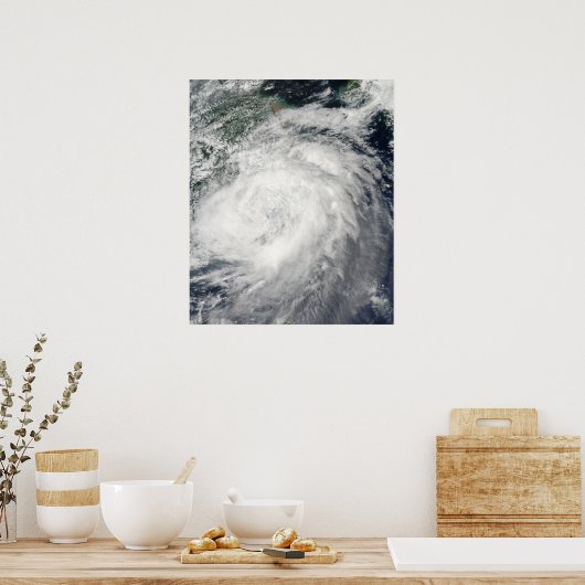 Typhoon Morakot over China Poster (Keuken)