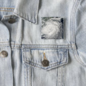 Typhoon Morakot over China Vierkante Button 5,1 Cm (In situ)