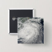 Typhoon Morakot over China Vierkante Button 5,1 Cm (Voorkant /achterkant)