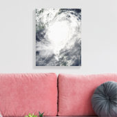 Typhoon Morakot over Taiwan Canvas Afdruk (Insitu (Woonkamer))