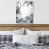 Typhoon Morakot over Taiwan Canvas Afdruk (Insitu (Slaapkamer))