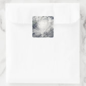 Typhoon Morakot over Taiwan Vierkante Sticker (Tas)